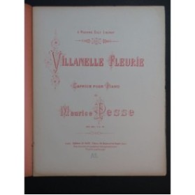 PESSE Maurice Villanelle Fleurie Piano