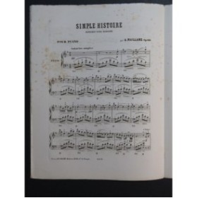 PAILLARD A. Simple Histoire Piano XIXe siècle