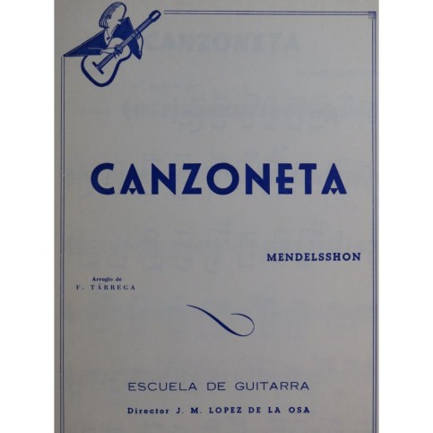 MENDELSSOHN Canzoneta Guitare