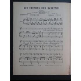POURNY Charles Les Émotions d'un Hanneton Chant Piano XIXe siècle