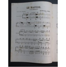 LEDUC Alphonse Le Rapide Piano 4 mains ca1868