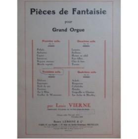 VIERNE Louis Pièces de Fantaisie 3ème Suite Orgue 1946
