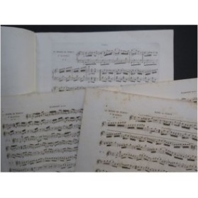 TOLBECQUE J. B. La Muette de Portici Quadrille 1 Piano Flûte Violon ca1850