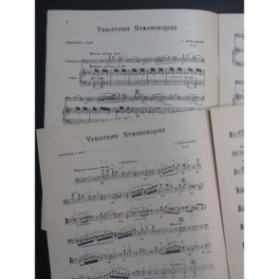 BOËLLMANN Léon Variations Symphoniques Piano Violoncelle