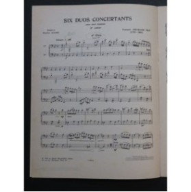 DEVIENNE François Six Duos Concertants Cahier No 2 pour 2 Bassons 1975