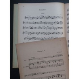 HAENDEL G. F. Sonaten 2 Sonates Piano Hautbois