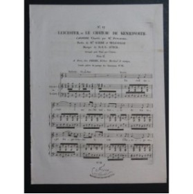 AUBER D. F. E. Leicester ou Le Chateau de Kenilworth No 12 Chant Piano ca1823