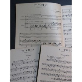 SCHUMANN Robert Trio op 63 Piano Violon Violoncelle ca1917