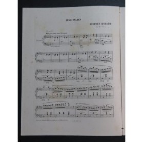 HELLER Stephen Deux Valses Piano ca1880