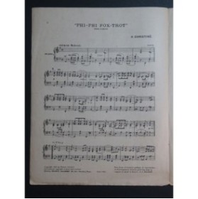 CHRISTINÉ Henri Phi-Phi Fox-Trot Piano 1919