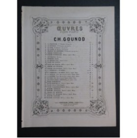 GOUNOD Charles Le Ruisseau Piano ca1860