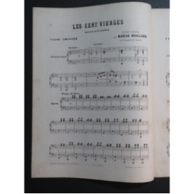 LECOCQ Charles Les Cent Vierges Valse Piano 4 mains ca1872