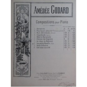 GODARD Amédée Les Petits Boxeurs Piano ca1900