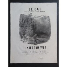 NIEDERMEYER Louis Le Lac Chant Piano ca1840
