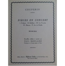 COUPERIN François Pièces en Concert Piano Violoncelle 1973