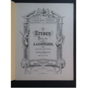 DOTZAUER J. J. F. Etudes Cahier No 3 Violoncelle