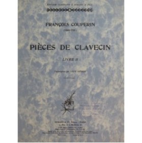 COUPERIN François Pièces de Clavecin Livre II Clavecin 1969