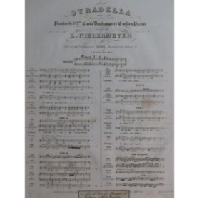 NIEDERMEYER Louis Stradella No 23 Chant Piano ca1840