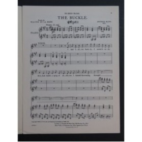 BLISS Arthur The Buckle Chant Piano 1922