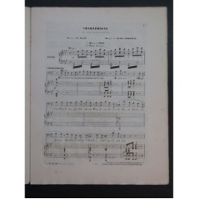 BORDÈSE Luigi Charlemagne Chant Piano XIXe siècle