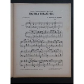 HULLEU DE BULGARI R. Mazurka Romantique Piano