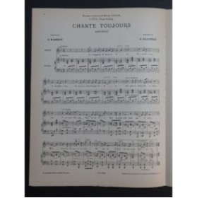 PLANTEY F. Chante Toujours Chant Piano