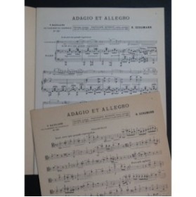 SCHUMANN Robert Adagio et Allegro Piano Violoncelle 1926