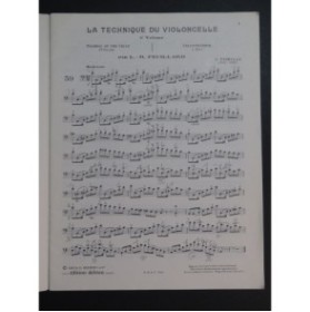 FEUILLARD L. R. La Technique du Violoncelle Volume 4 Violoncelle 1938