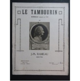 RAMEAU Jean-Philippe Le Tambourin Piano