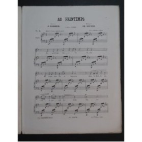 GOUNOD Charles Au Printemps Chant Piano ca1870