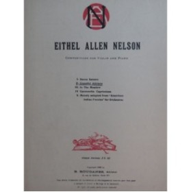 ALLEN NELSON Eithel Graceful Adriane Piano Violon 1922