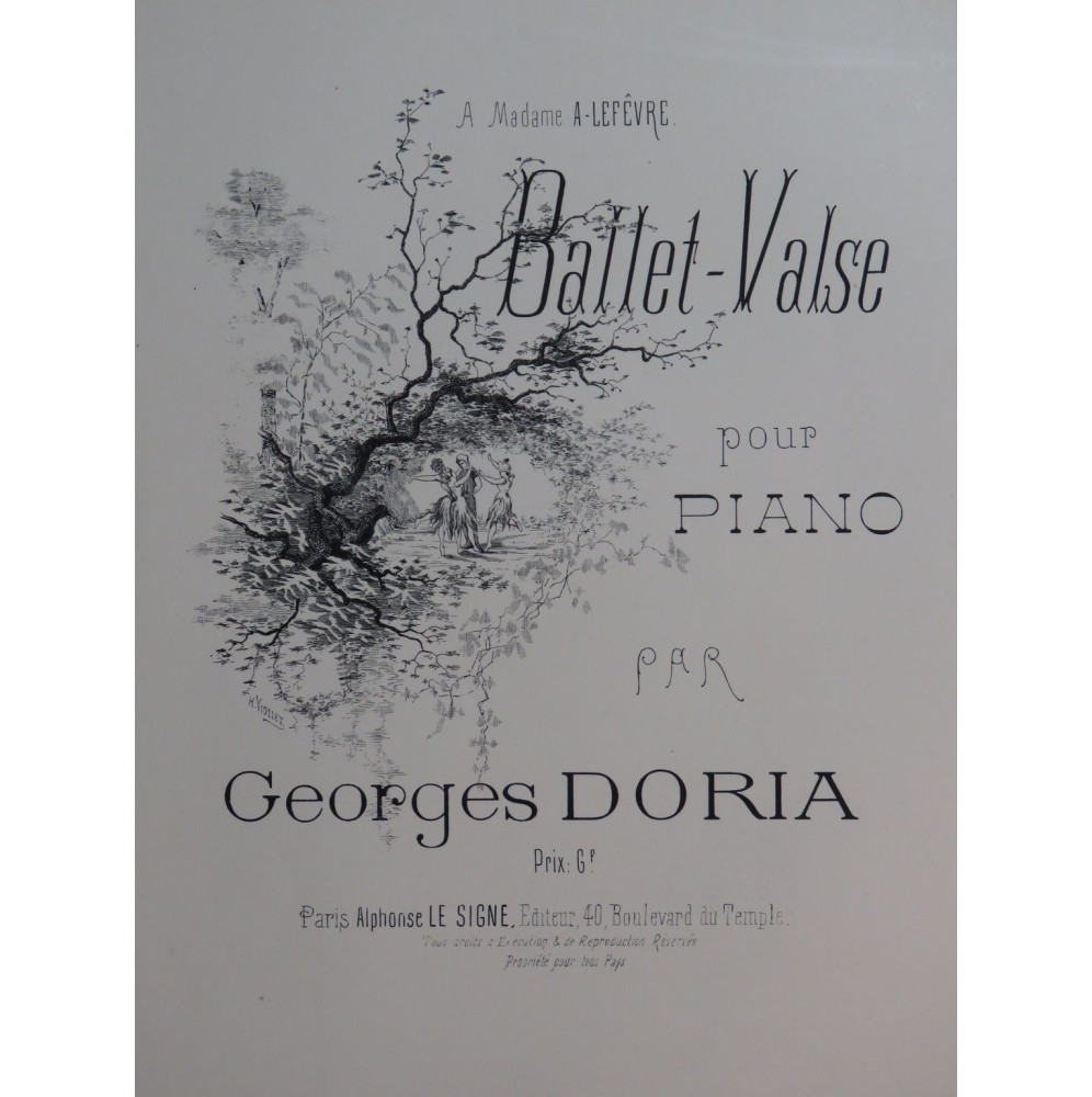DORIA Georges Ballet Valse Piano