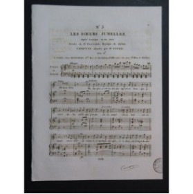 FÉTIS François-Joseph Les Soeurs Jumelles No 5 Chant Piano ou Harpe ca1825