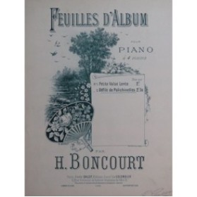 BONCOURT H. Défilé de Polichinelles Piano 4 mains