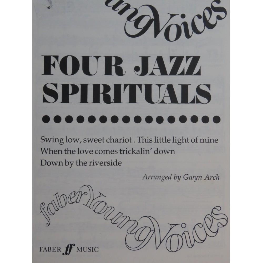 Four Jazz Spirituals Gwyn Arch Chant Piano 1995