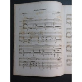MILLONT B. Pensées Fugitives op 3 Piano Violon ca1850