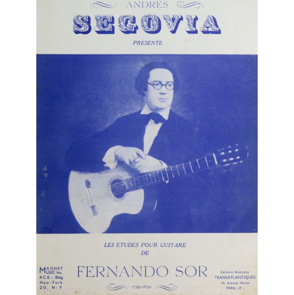 SOR Fernando Vingt Études pour la Guitare