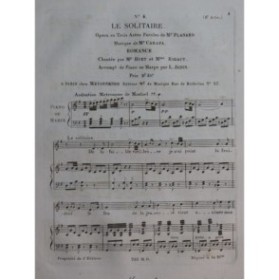CARAFA Michele Le Solitaire No 4 Chant Piano ou Harpe ca1825