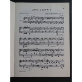 PROKOFIEV Serge Zweite Sonate op 14 Piano