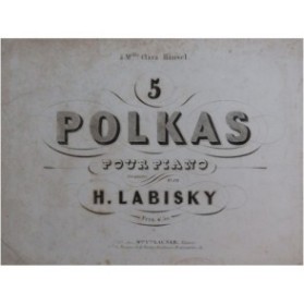 LABISKY H. 5 Polkas Piano ca1845