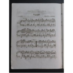 ALBERT E. Mazurka Piano XIXe siècle