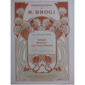 BROGI René Aubade Chant Piano ca1905