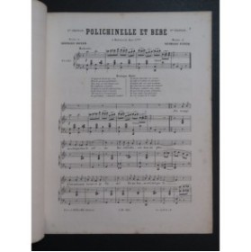 PITER Georges Polichinelle et Bébé Chant Piano ca1870