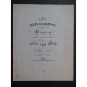 BACH J. S. Bourrée 1 et 2 Clavecin ca1858