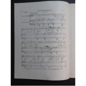 SCHUBERT Franz Der Doppelgänger Chant Piano ca1843