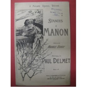 Stances à Manon Paul Delmet Chanson