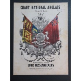 HAENDEL G. F. Chant National Anglais God Save the Queen Piano ca1880
