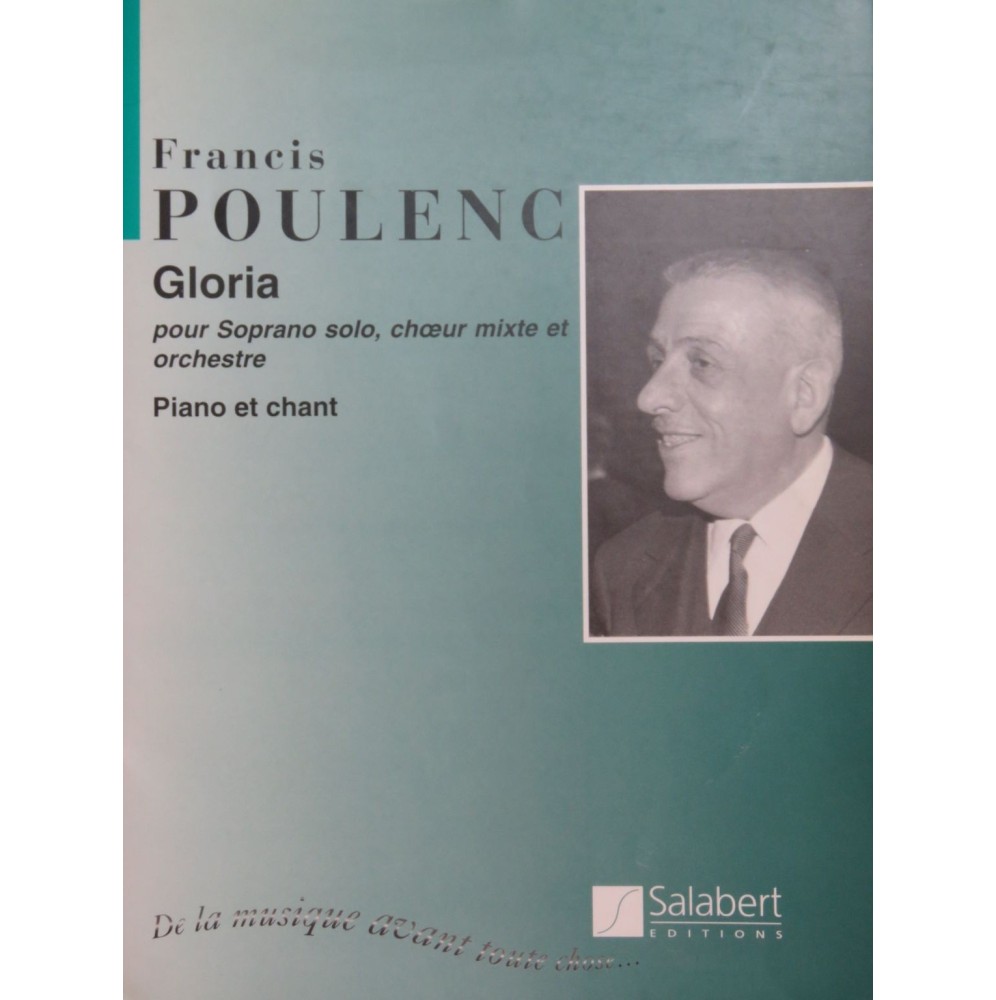 POULENC Francis Gloria Chant Piano 1999