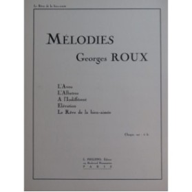 ROUX Georges Le Rêve de la bien-aimée Chant Piano