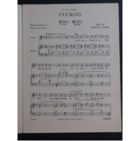 SHAW Martin Cuckoo Chant Piano 1915